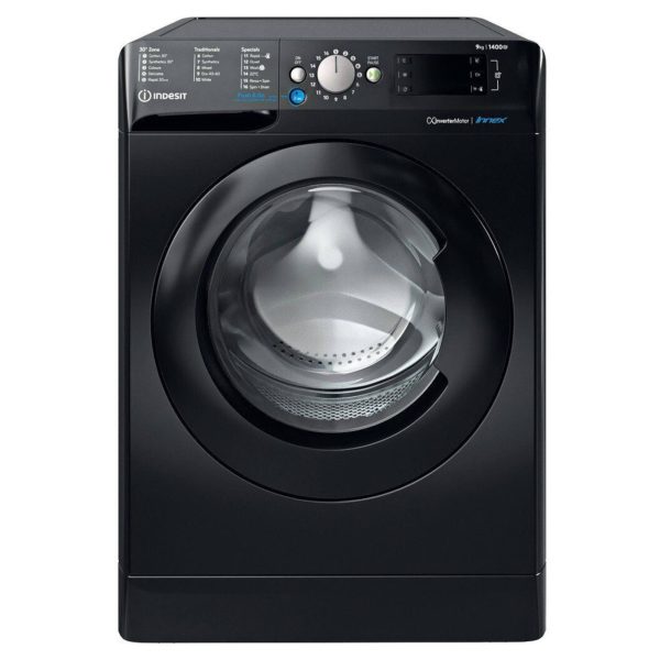 Indesit BWE91496XKUKN 9kg 1400prm Wasing Machine - Black