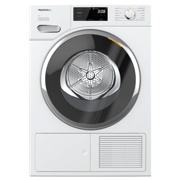 Miele TWF760WP EcoSpeed 8kg T1 Heat-Pump Tumble Dryer - White