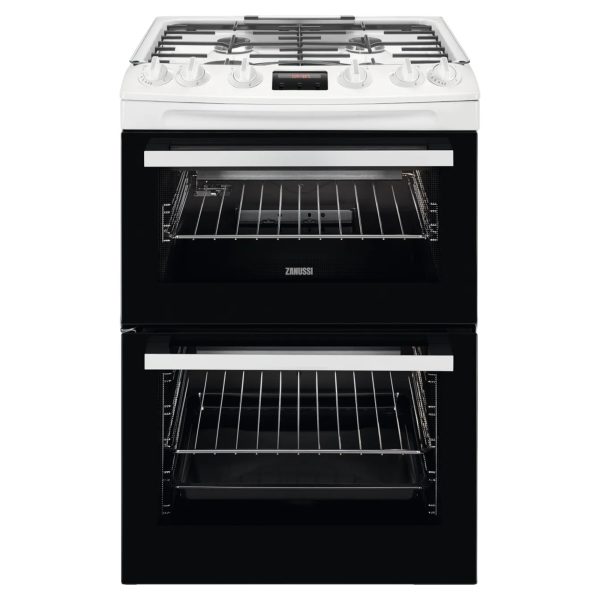 Zanussi ZCG63260WE Gas Cooker with Full Width Electric Grill